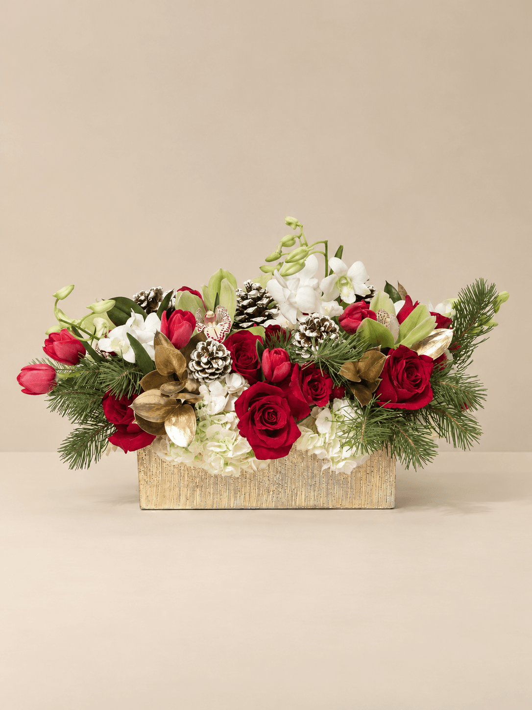 An Elegant Box of Holiday Flowers