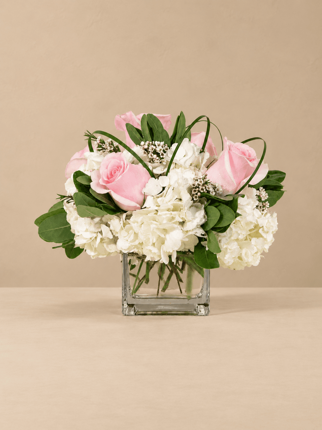 Petite Pink Roses & Hydrangea